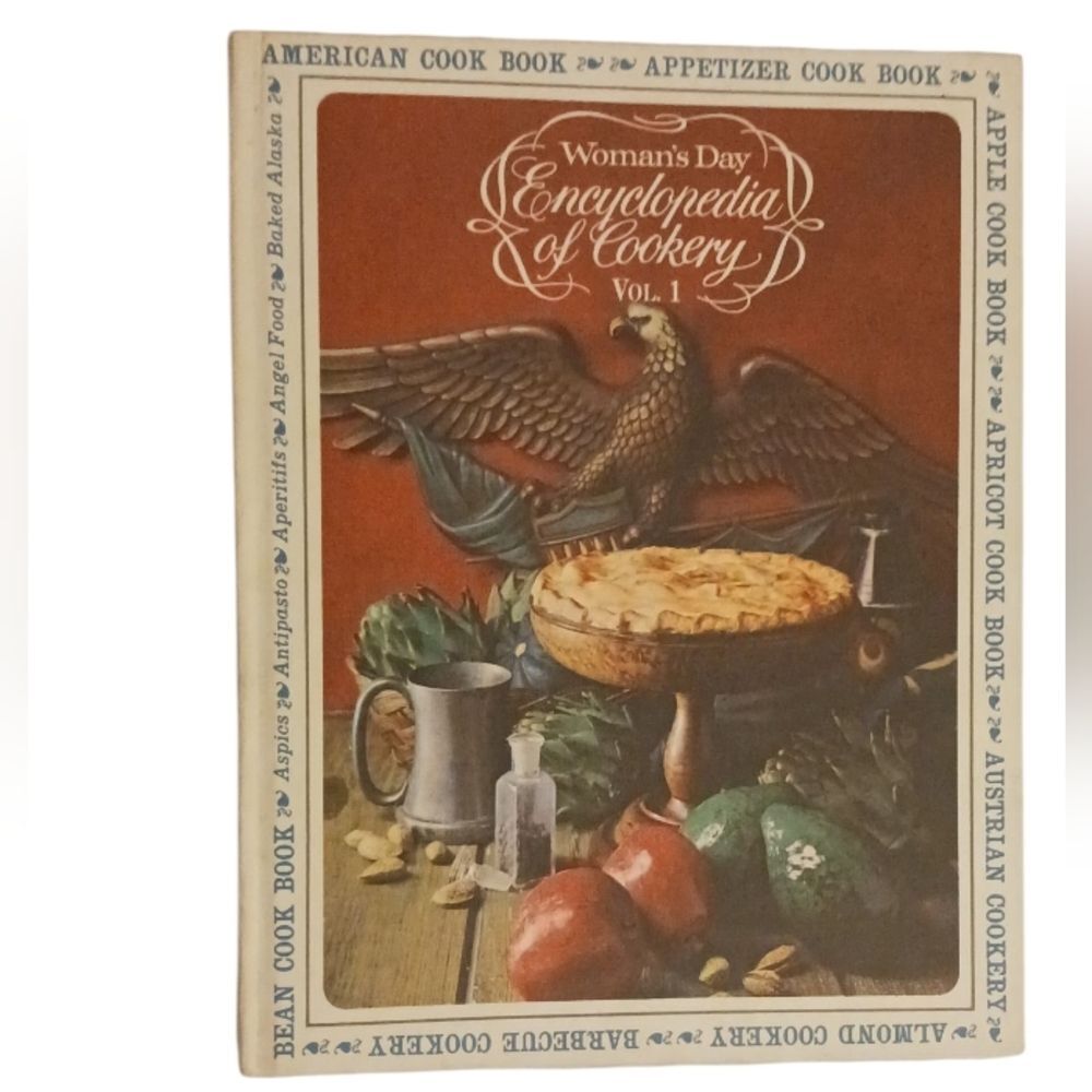 DL1961 Gift Woman's Day Encyclopedia of Cookery Vol. 1 - Multi-color Hard Cover.